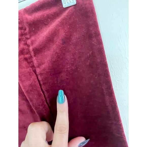 MANGAL EXPORTS vintage burgundy red velvet beaded Made in India pillow case sham - Picture 4 of 6